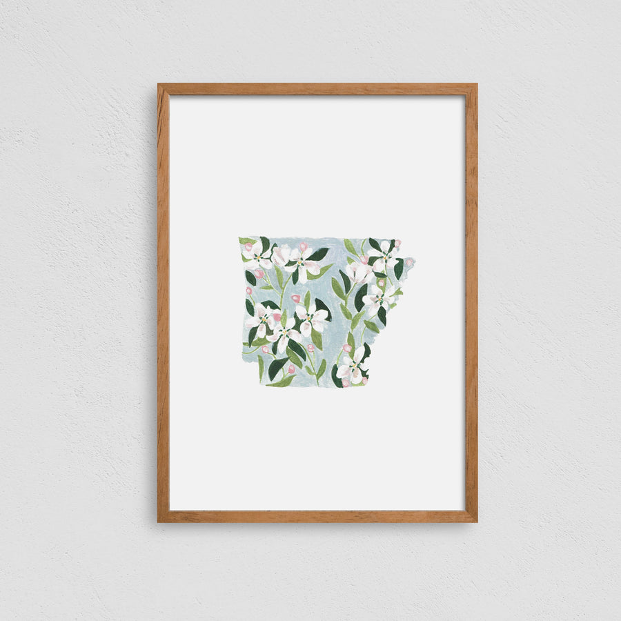Arkansas State Flower Print – Jenna Fine Art Studio